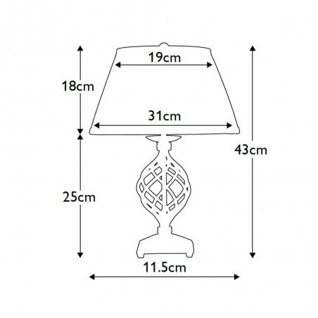 Lámpara de sobremesa Belfry