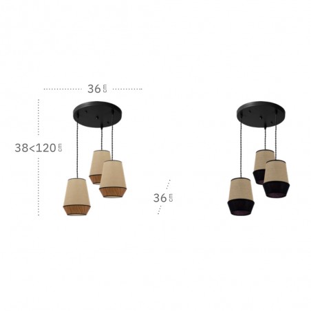 Pendant lamp Campana (3 Lights)