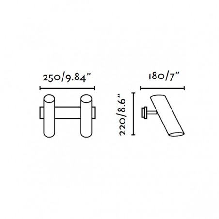 Aplique moderno Link (2 luces)