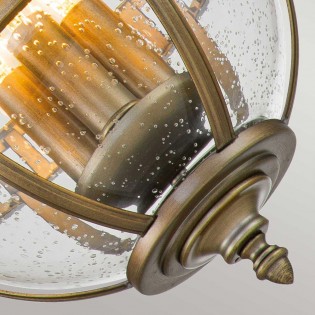 Outdoor Pendant Lamp Halleron Bronze