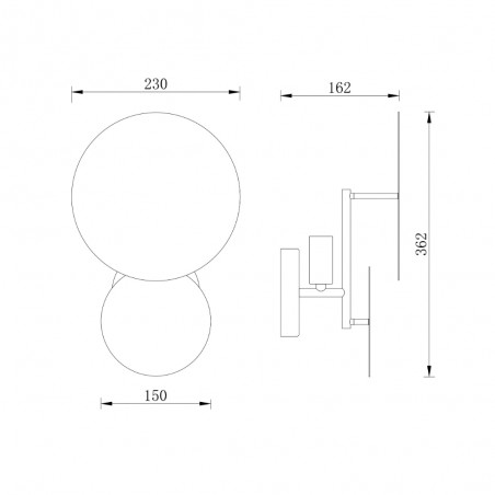 Aplique de pared Lovetann