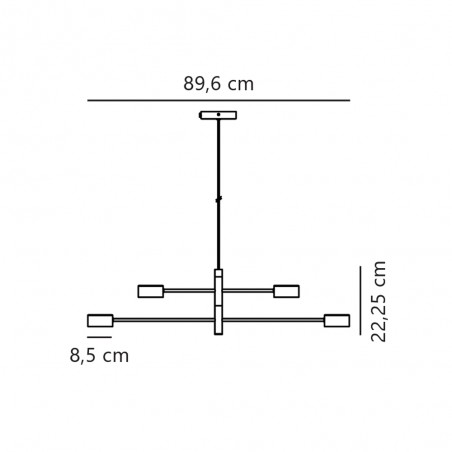 LED Pendant Lamp Clyde (4x4W)