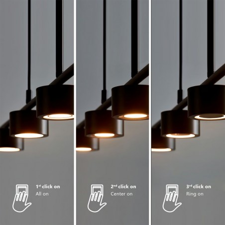 LED Pendant Lamp Clyde (4x4W)