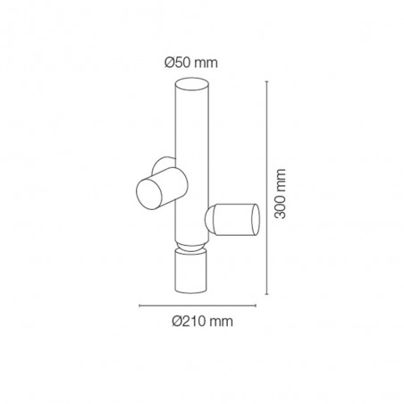 Ceiling Flush Light Cora (4 lights)