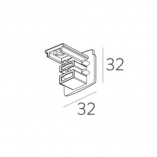 End cover for three-phase rail ACB