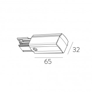 Side connector for 3-phase rail ACB