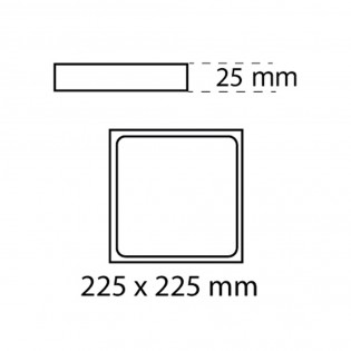 Downlight LED Kaju square surface (30W)