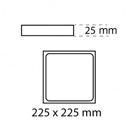 Downlight LED Kaju square surface (30W)