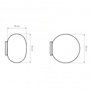 Aplique de pared Moon