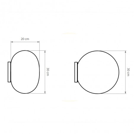 Aplique de pared Moon