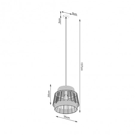 Pendant lamp Brilo