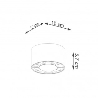Plafón de techo LED Dio (10W)