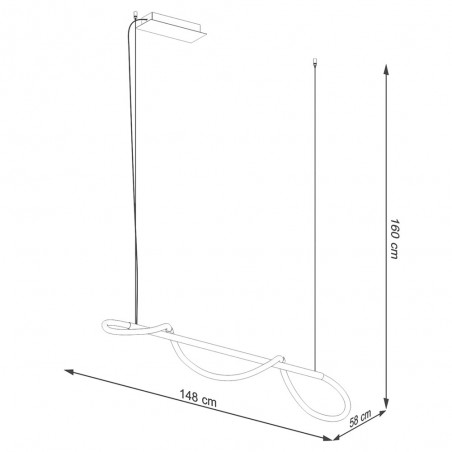 Lámpara colgante LED Galakse (20W)