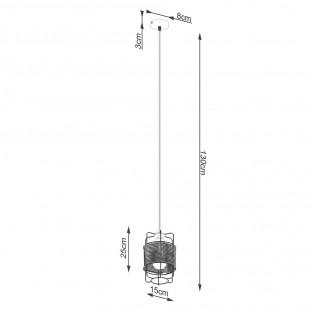 Pendant lamp Gizur