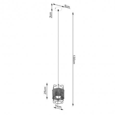 Pendant lamp Gizur