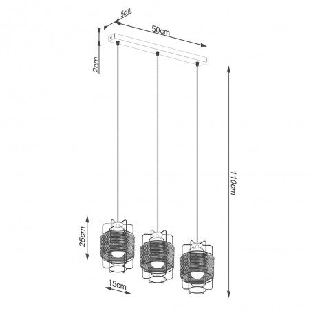 Ceiling track light Gizur (3 Lights)