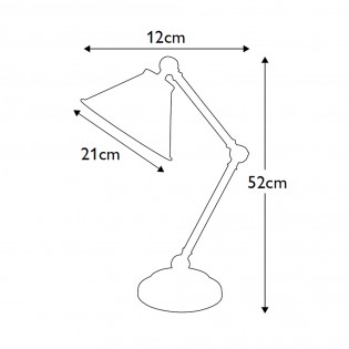 Retro desk lamp Provence Element