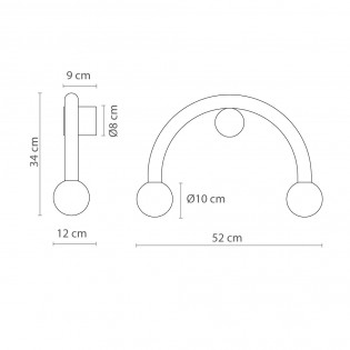 Wall Lamp Rigoberta Curvo