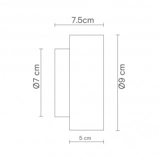 Bathroom's LED Wall Lamp Rock (4W)