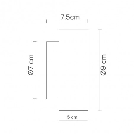 Bathroom's LED Wall Lamp Rock (4W)