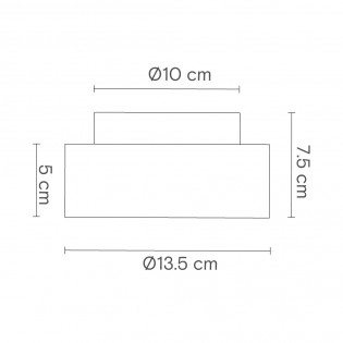 Bathroom's LED Flush Light Rock (4W)