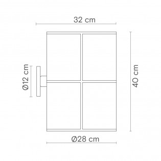 Aplique de pared Rania 28