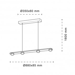 LED Pendant Lamp Selma (44W)
