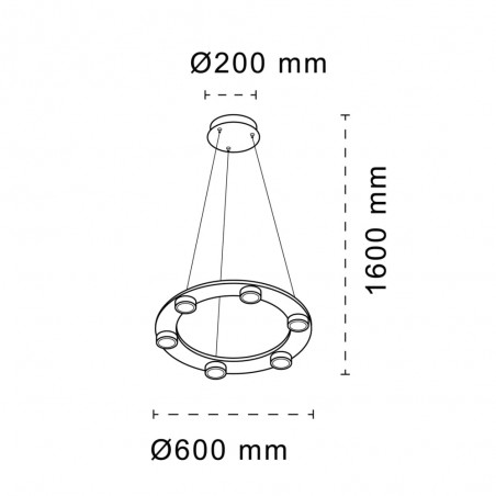 LED Pendant Lamp Selma (39W)