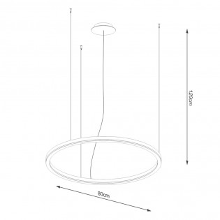 Lámpara colgante LED Oda (48W)