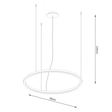 Pendant lamp LED Oda (48W)