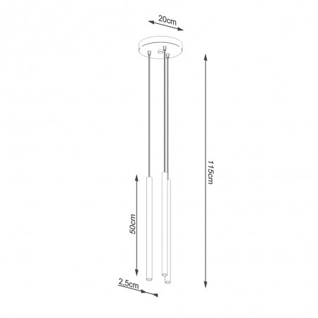 Ceiling lamp Pastelo (3 Lights)