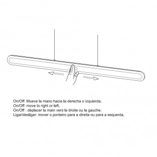 Lámpara de techo lineal LED Nina (31W)