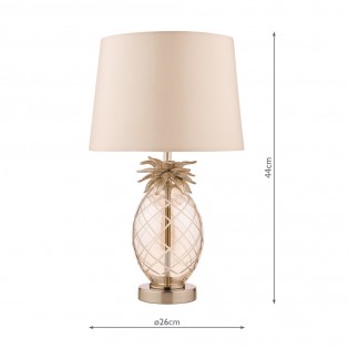 Table Lamp Pineapple Mini Glass