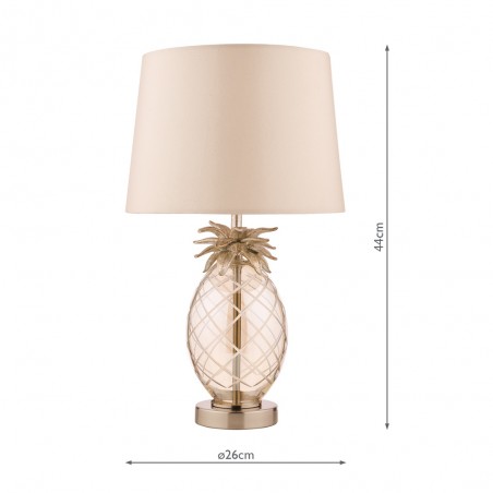 Table Lamp Pineapple Mini Glass