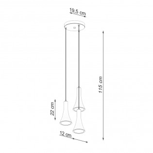 Lámpara de techo Rea (3 Luces)