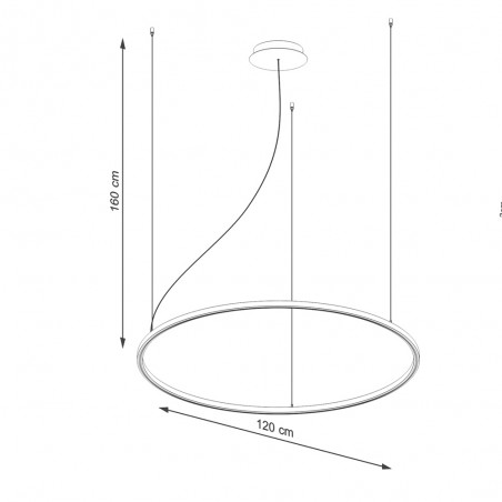 Pendant lamp LED Risa (76W)