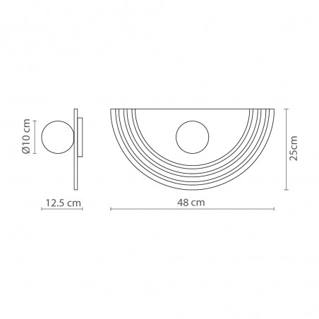 Aplique de pared Regina