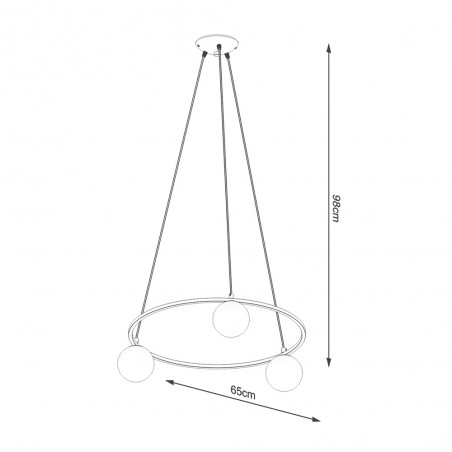 Lámpara colgante Yoli (3 Luces)