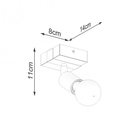 Aplique de pared Zuca