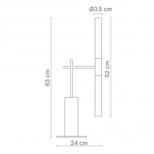 Lámpara de mesa LED Roos (2x6W)