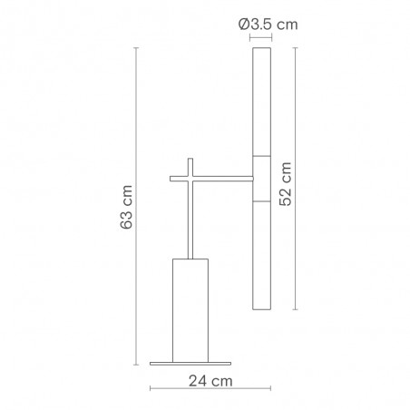 Lámpara de mesa LED Roos (2x6W)