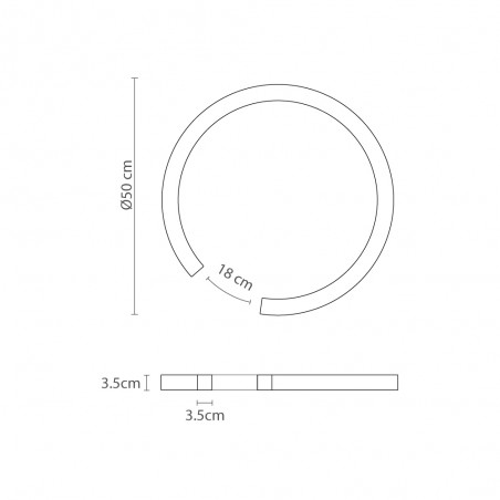 LED Flush Light Roberta (20W)