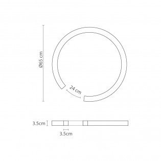 Plafón de techo LED Roberta (30W)