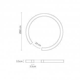 Plafón de techo LED Roberta (40W)