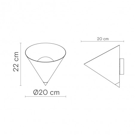 Aplique de pared Rubi