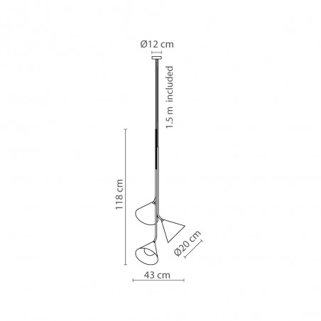 Ceiling Lamp Rubi (3 lights)
