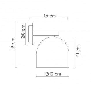 Aplique de pared Rio