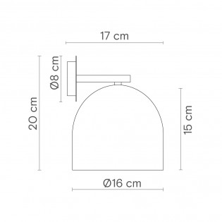 Aplique de pared Rio II