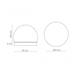 Ceiling/Wall Lamp Roi Smoked