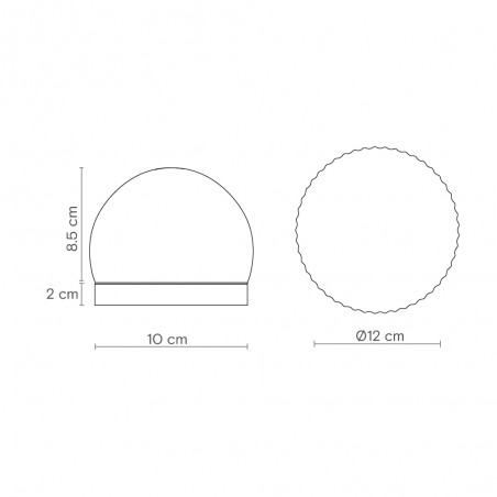 Ceiling/Wall Lamp Roi Smoked